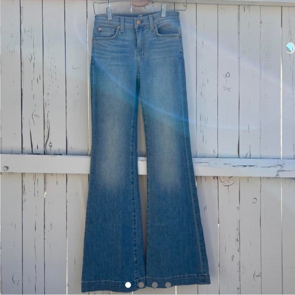 seven for all mankind dojo flared jeans